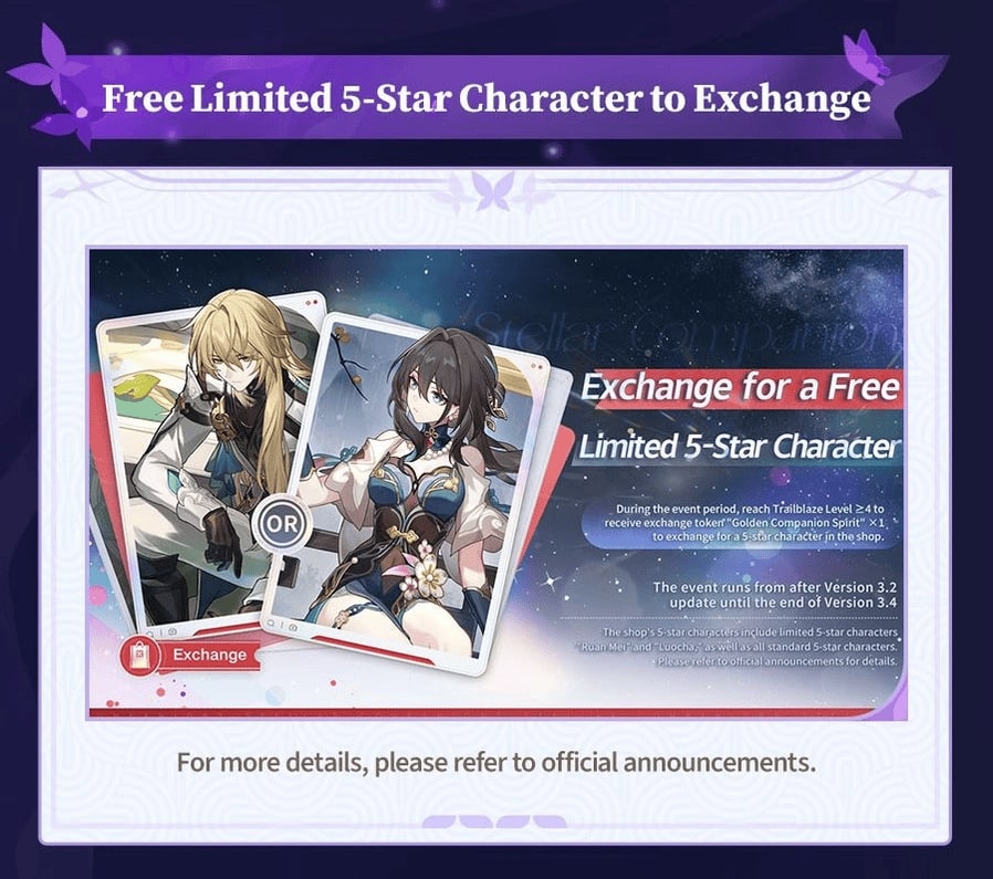 Honkai Star Rail Limited 5 Star Selector