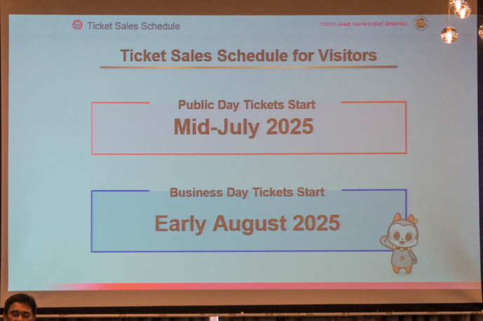 TGS 2025 Ticket Sale Schedule