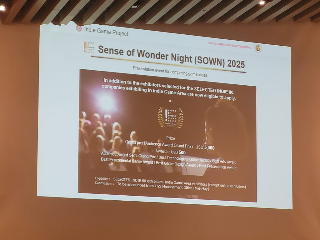 Tokyo Game Show Sense of Wonder Night